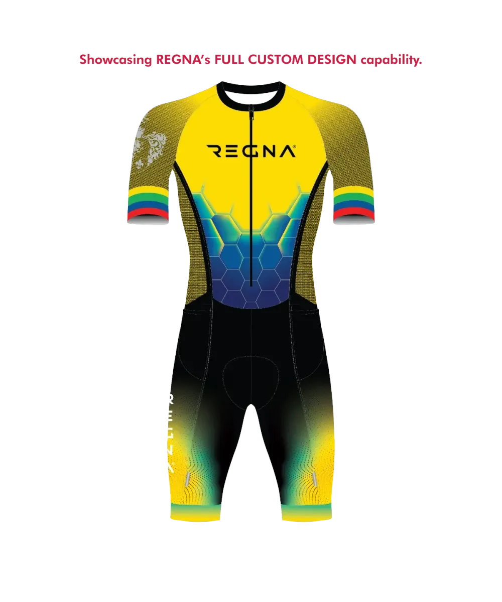 Men's Pro Athlete Trisuit 2/3 Zip - Full Custom Design