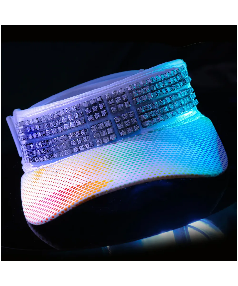 Visor with Cooling Pieces - White