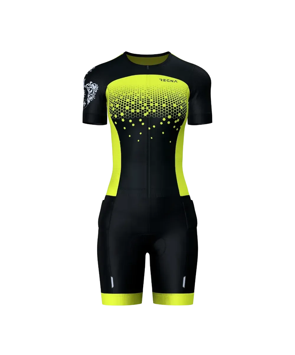 Women's Pro Athlete Trisuit Open Zip - RBY