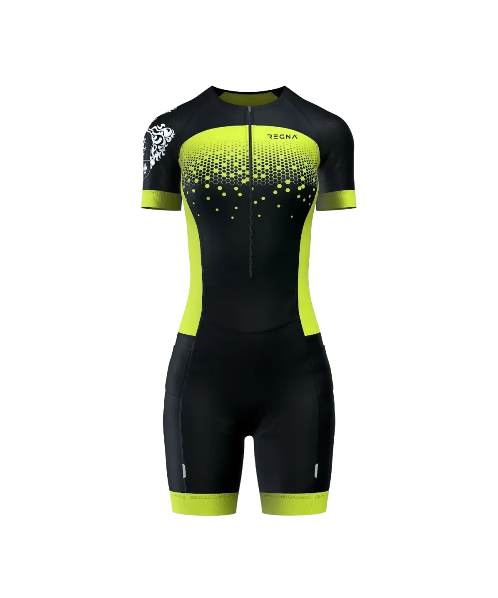Women's Pro Athlete Trisuit 2/3 Zip - RBY