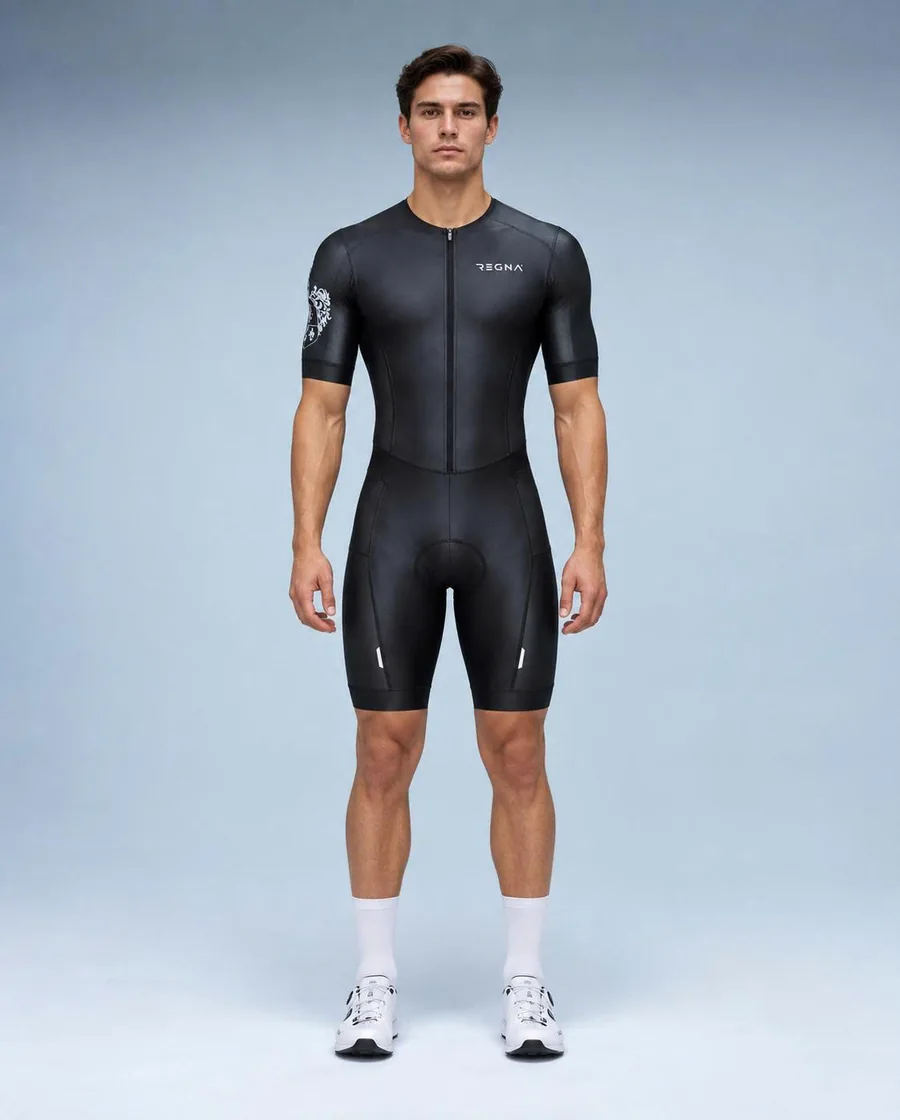 REGNA men's tri suit, black